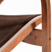 Pair Mid-Century Swedish Brown Lamino Lounge Chairs by Yngve Ekström for Swedese