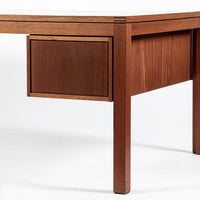 Danish Mahogany Executive Desk by Søborg Møbler, Mid Century Modern Desk, 2 Matching Avail
