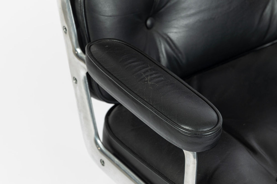 Eames Time Life Executive Chair Herman Miller Black Leather Office Chair 1981