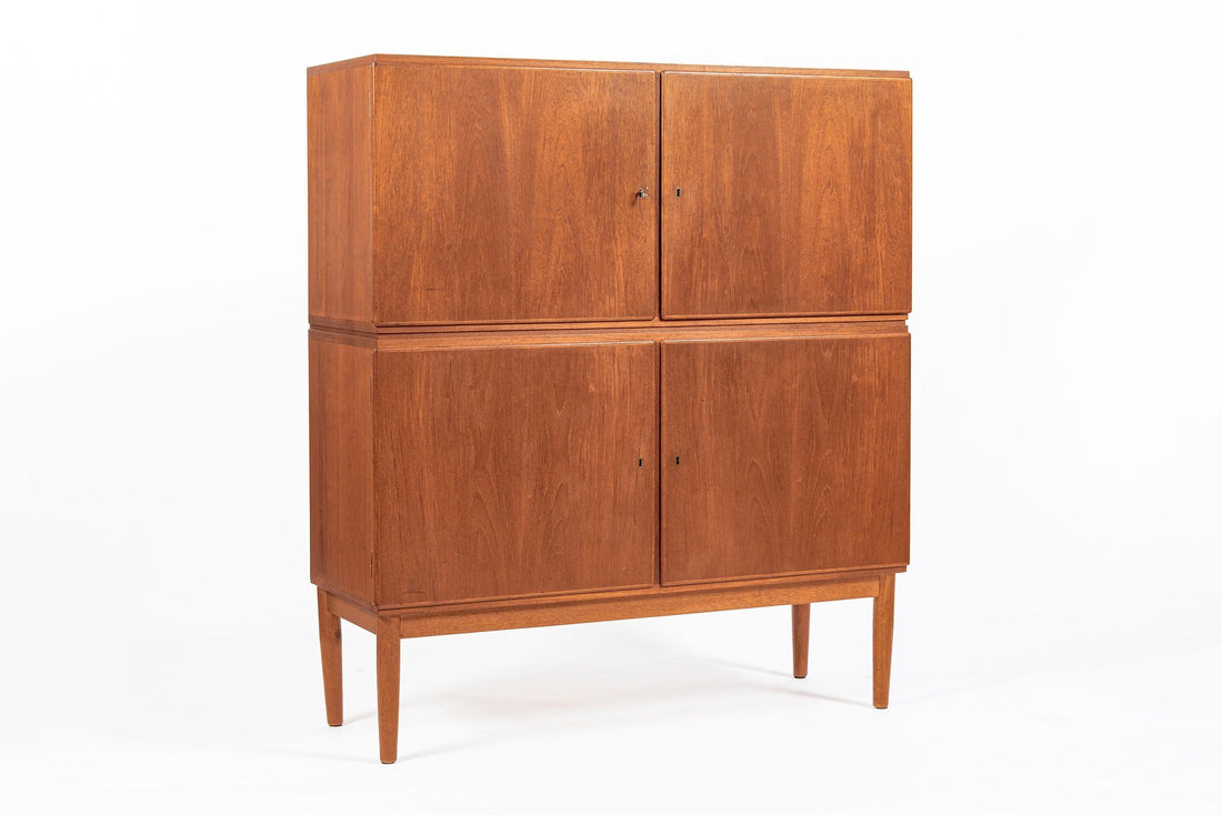 Mid-Century Scandinavian Teak Wood Storage Cabinet in the Style of Afdal