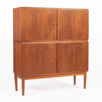 Mid-Century Scandinavian Teak Wood Storage Cabinet in the Style of Afdal