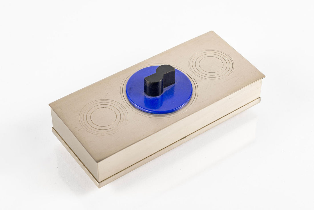 Rare Antique Art Deco Chase & Revere Metal Cigarette Smoking Boxes 1930s