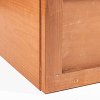 Art Deco Cherry & Burl Wood Display China or Bar Cabinet 1930s