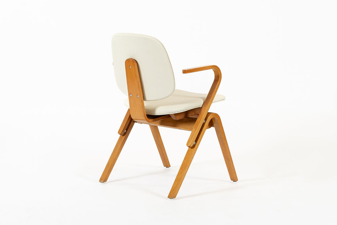 Mid Century Plywood Arm Chairs by Joe Atkinson for Thonet