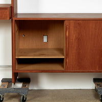 Mid-Century Modern Teak Wall Unit Bookcase RY100 by Hans Wegner for Ry Møbler, 1960s