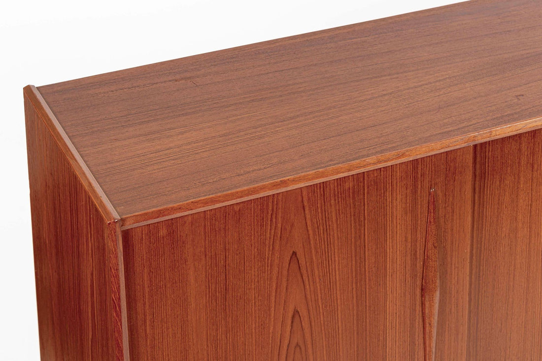 Mid-Century Danish Modern Teak High Sideboard or Bar Cabinet 1960s