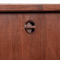 Mid Century Danish Teak Tall Sideboard or Bar Cabinet by Harry Ostergaard