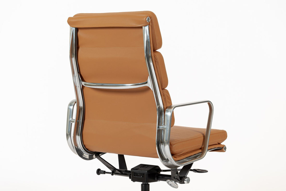 Eames for Herman Miller Aluminum Group Soft Pad Brown Office Chair