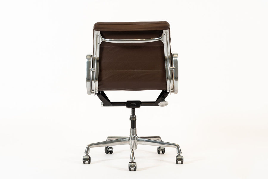 Dark Brown Leather Office Chair by Eames for Herman Miller