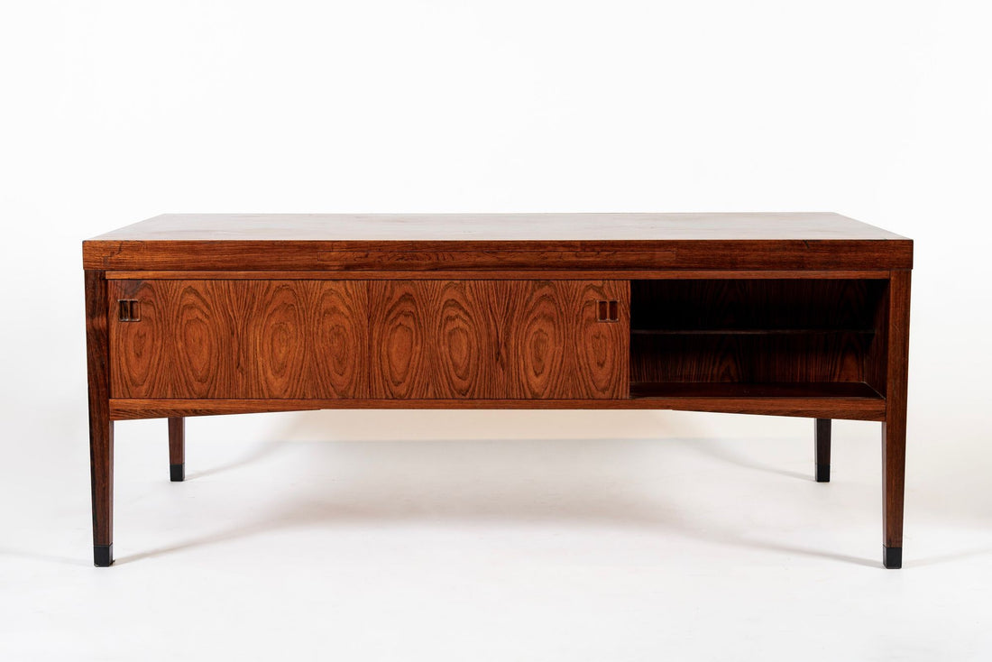Exceptional Mid Century Danish Large Rosewood Executive Desk