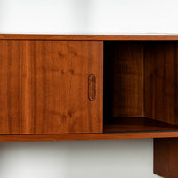 Early Production George Nelson OMNI Three-Bay Modular Walnut Wall Unit by Structural Products, Circa 1961