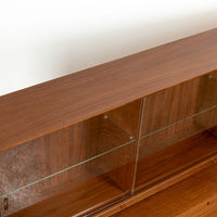 Pair of Swedish Mid-Century Modern Teak Bookcase Display Cabinets, 1960s