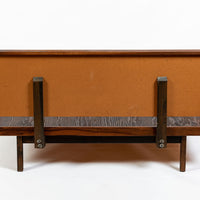Vintage Mid-Century Walnut Wood Platform Bed by Richard Artschwager (attr.) 1950s