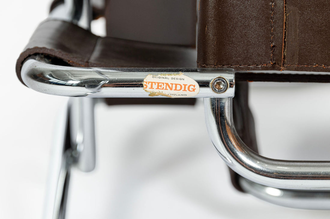 Pair of Mid Century Brown Wassily Chairs by Marcel Breuer for Stendig, 1960s, Labeled