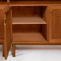 Pair Mid-Century Swedish Modern Teak Bookcase Cabinets, 1960s