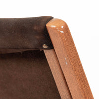 Pair Mid-Century Swedish Brown Lamino Lounge Chairs by Yngve Ekström for Swedese