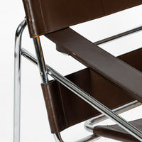 Mid Century Brown Wassily Chair by Marcel Breuer for Stendig 1960s, 2 Available