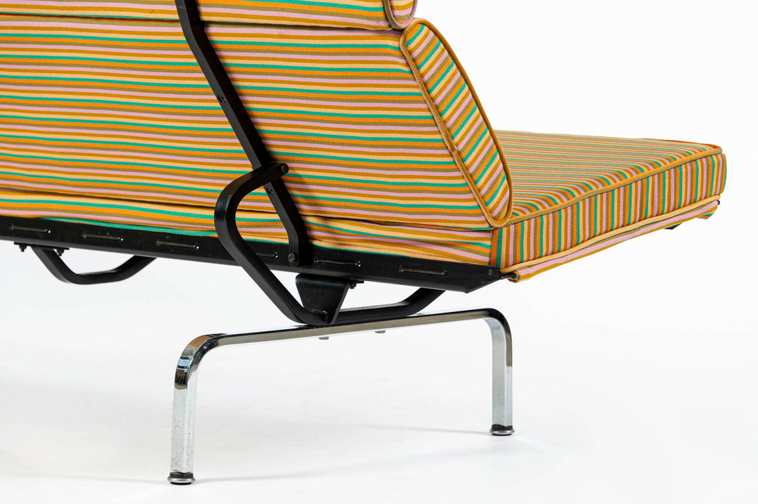 Mid Century Eames Herman Miller Sofa Compact, Alexander Girard Maharam Fabric, 2 Available
