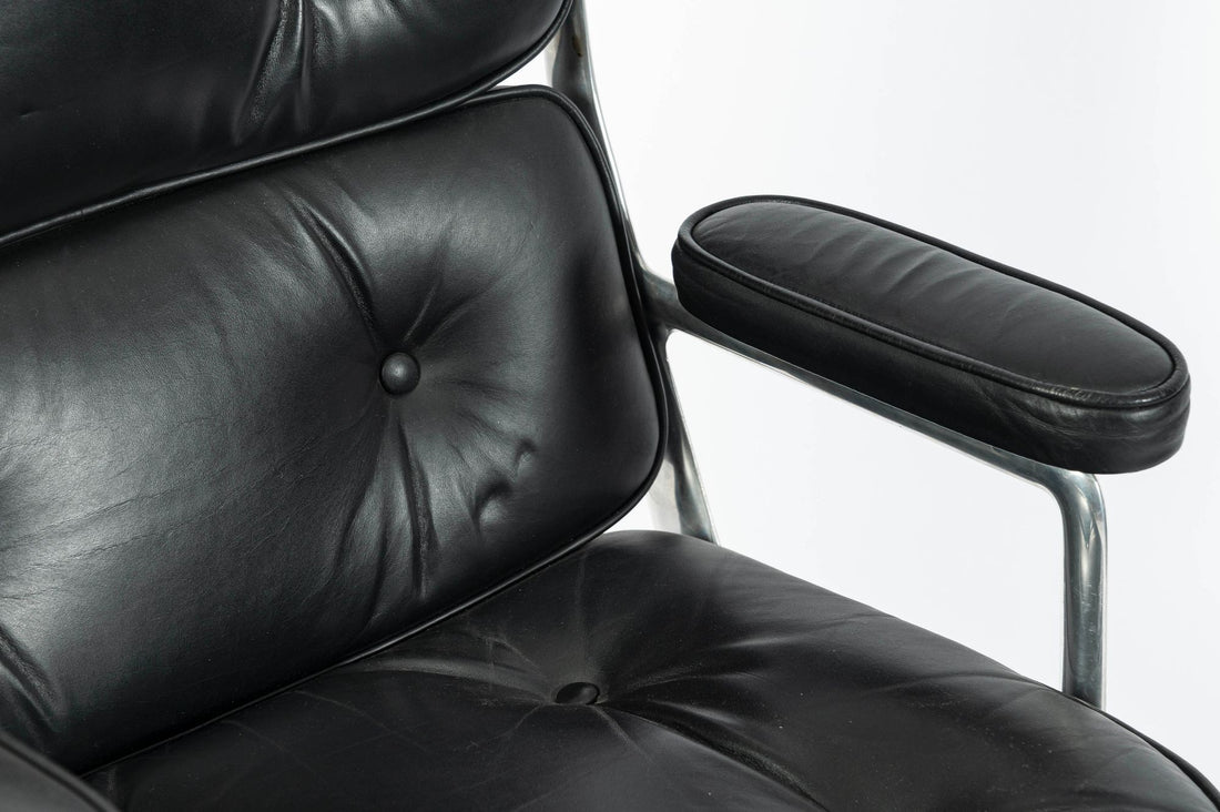 Eames Time Life Executive Chair Herman Miller Black Leather Office Chair 1981