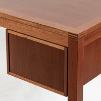 Danish Mahogany Executive Desk by Søborg Møbler, Mid Century Modern Desk, 2 Matching Avail