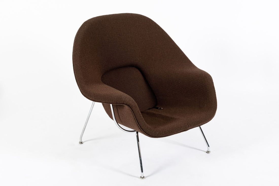 Early Restored Mid Century Brown Womb Lounge Chair by Saarinen for Knoll, Multiples/Custom Available