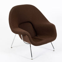 Early Restored Mid Century Brown Womb Lounge Chair by Saarinen for Knoll, Multiples/Custom Available