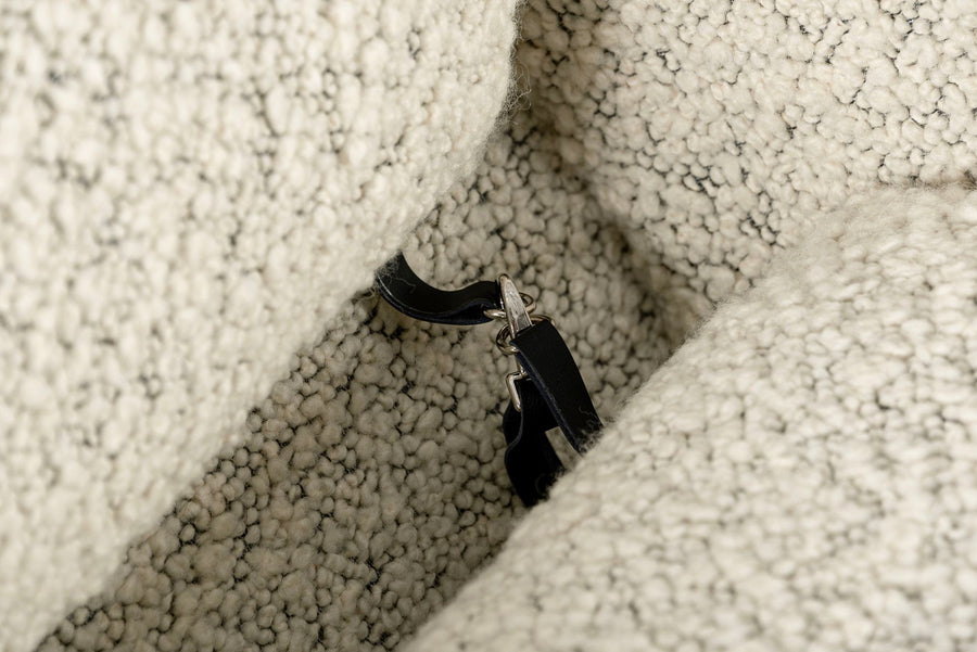 Early Restored Mid Century Ivory Wool Womb Chair by Saarinen for Knoll, Multiples/Custom Avail