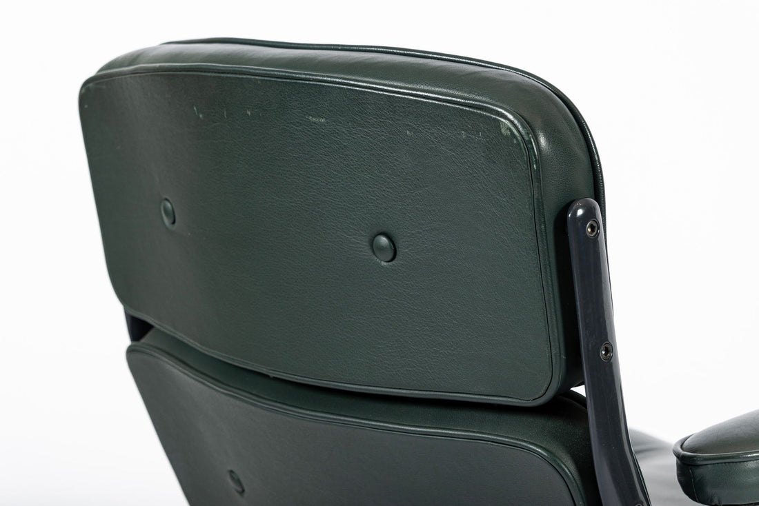 Time Life Green Leather Office Chairs by Eames for Herman Miller, 1996 Set of 4