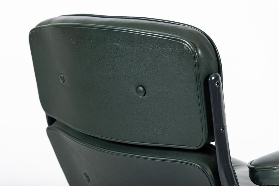 Time Life Green Leather Office Chairs by Eames for Herman Miller, 1996 Set of 4