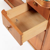 Antique French Art Deco Dominique Lemonwood Desk 1930s