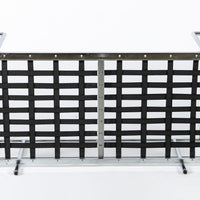 Authentic Cassina LC2 Black Leather Two-Seat Sofa by Le Corbusier 1994