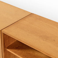 Danish Modern Oak Modular Wall Unit, Mid Century Bookcase Display Cabinet