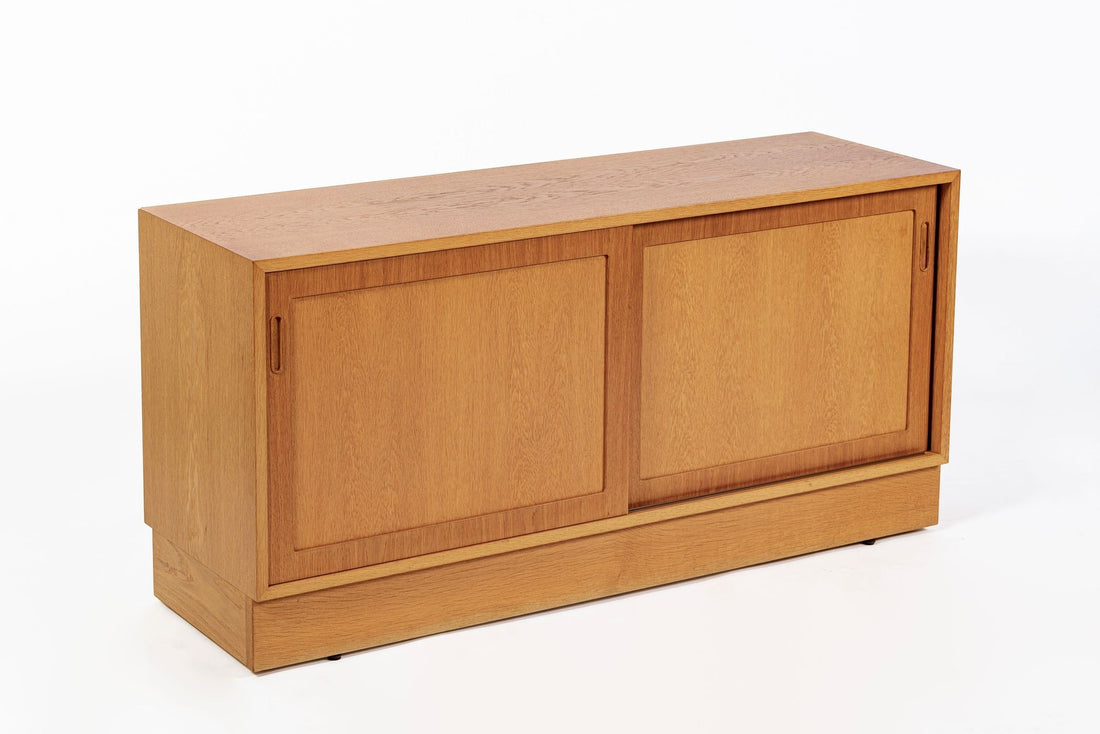 Mid Century Danish Oak Wood Shelving & Display Cabinets by Poul Hundevad
