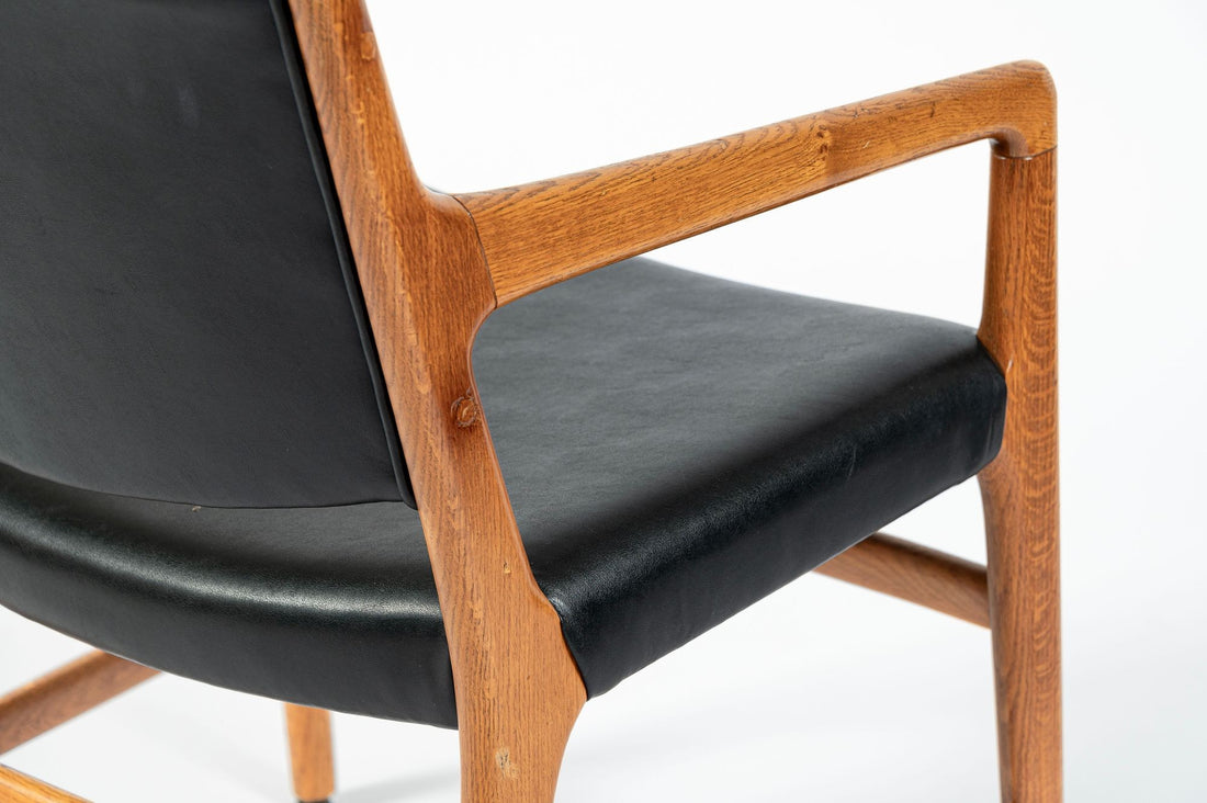 Hans J. Wegner JH507 Oak Dining Armchairs for Johannes Hansen (Attr.), Set of 6, Denmark, Circa 1965