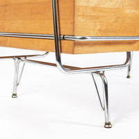 Kem Weber Trimline Desk for Heywood Wakefield, Mid Century Modern Birch and Chrome Office Desk, 1950s