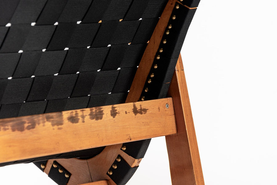 Rare Early Mid Century Wooden Rocking Chair by Ralph Rapson, 1940s