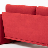 Vintage Italian Modern Red Simone Sofa by Simon International, Italy, Circa 1972