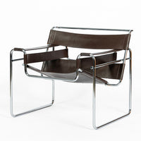 Pair of Mid Century Brown Wassily Chairs by Marcel Breuer for Stendig, 1960s, Labeled