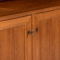 Pair Mid-Century Swedish Modern Teak Bookcase Cabinets, 1960s