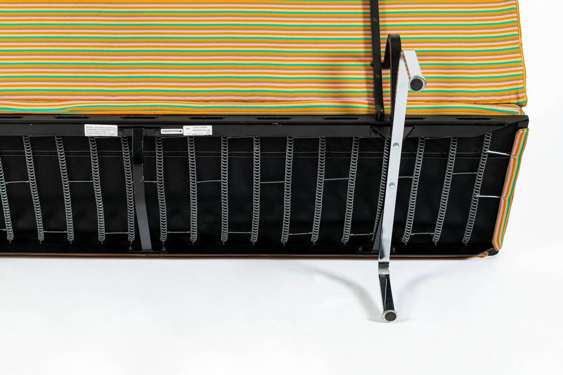 Eames Sofa Compact for Herman Miller, Alexander Girard Maharam Striped Fabric, 2 Available