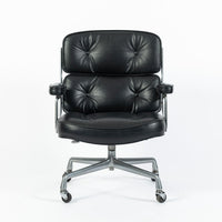 Eames Time Life Executive Lobby Chair Herman Miller Black Leather Office Chair