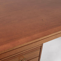 Danish Mahogany Executive Desk by Søborg Møbler, Mid Century Modern Desk, 2 Matching Avail