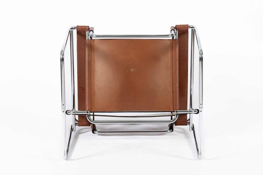 Mid Century Brown Wassily Lounge Chair by Marcel Breuer