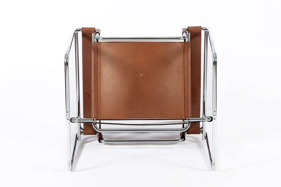 Mid Century Brown Wassily Lounge Chair by Marcel Breuer
