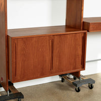Mid-Century Modern Teak Wall Unit Bookcase RY100 by Hans Wegner for Ry Møbler, 1960s