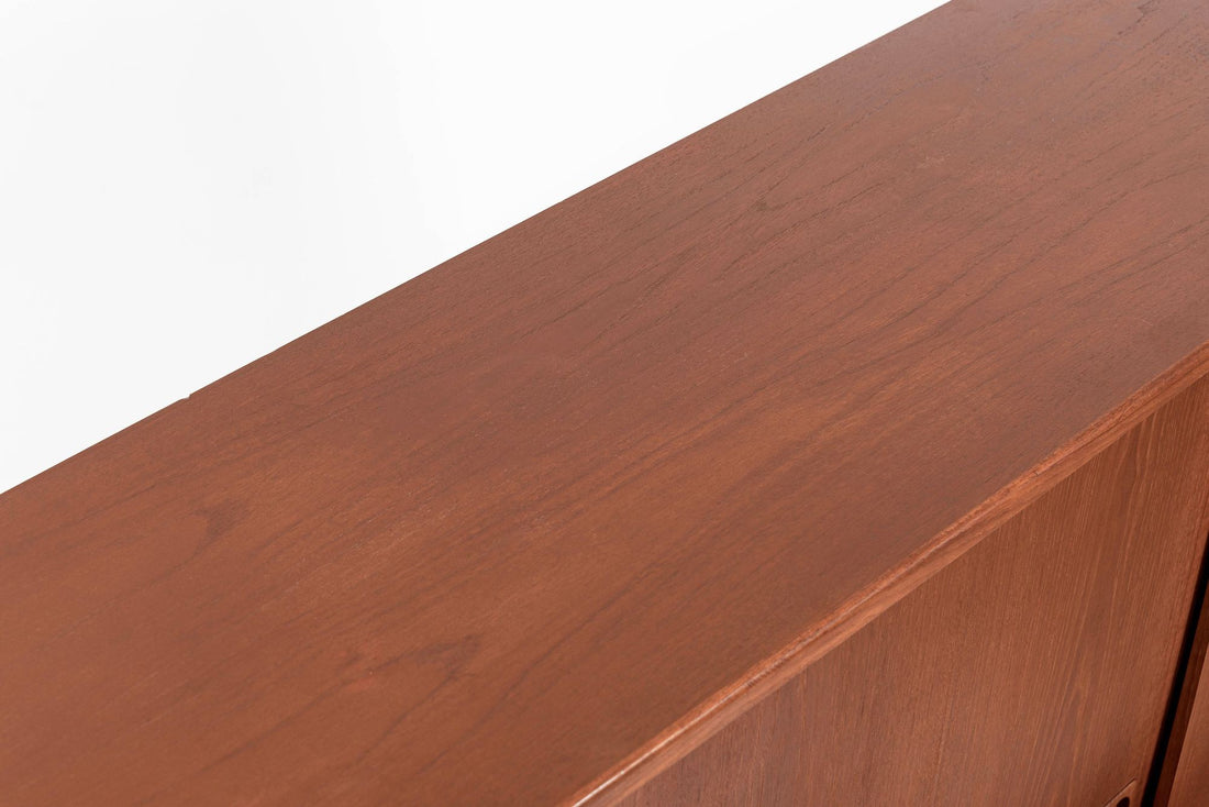 Mid-Century Danish Teak Tall Sideboard or Bar Cabinet by Johannes Andersen