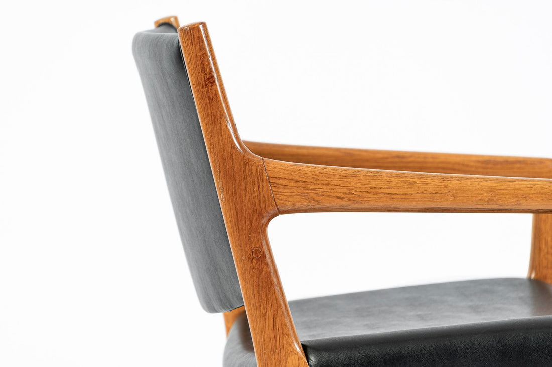 Hans J. Wegner JH507 Oak Dining Armchairs for Johannes Hansen (Attr.), Set of 6, Denmark, Circa 1965