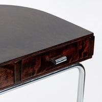 Rare Fritz Hansen Model S214 Tubular Steel Dressing Table Attributed to Mart Stam Denmark 1930s