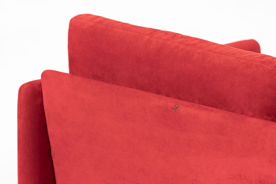 Vintage Italian Modern Red Simone Sofa by Simon International, Italy, Circa 1972
