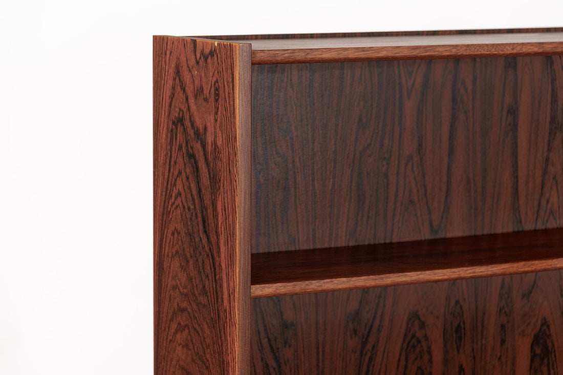 Pair of Mid Century Scandinavian Modern Tall Rosewood Bookcases